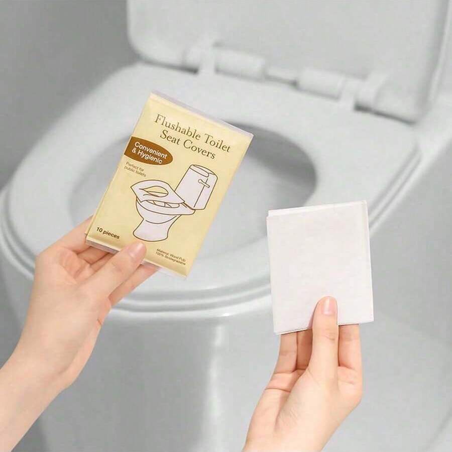 10/20/30/40/50 Pieces Disposable Travel Toilet Seat CoversPortable