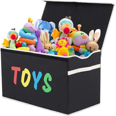 Extra Large Toy Box, Collapsible Sturdy Toy Storage Organizer With Lids, Dinosaur Toy Box For Boys Girls, Kids Toy Chest Bin Box Baskets For Living Room, Playroom, Bedroom, Nursery