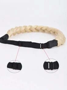 Adjustable Wig Headband Braid Hair Accessories, Heat Resistant Synthetic Fiber Fishbone Braid, Rope Braid