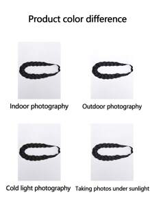 Adjustable Wig Headband Braid Hair Accessories, Heat Resistant Synthetic Fiber Fishbone Braid, Rope Braid