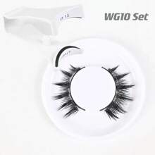 Lông mi nam châm 3 nam châm không cần kẻ mắt - Lông mi nam châm có thể tái sử dụng, trông tự nhiên Bộ lông mi giả 3D không cần keo kèm dụng cụ bôi, có thể tái sử dụng và chống thấm nước, không cần keo, dễ đeo - Mi tự nhiên - Xem 12