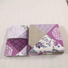 3pcs Printed Brushed Fitted Sheet Set [1pc Fitted Sheet + 2pcs Pillow Cases] Without Duvet. [Pillow Case Color Random]. No Filler. Soft & Comfortable. Suitable For Bedroom, Hotel, Dorm, School, Vacation Rental