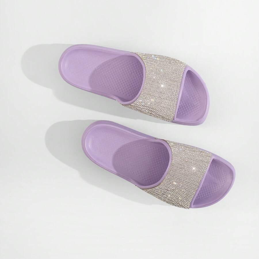 EVVA HIT Women's Flip Flops Platform Wedge Heel Very Light 100% EVA Women's Sandals EVA Sandal Platform EVA Clogs Women's Flat Sandal Evva Women's Sandals Women's Sandals - 紫丁香色 - 查看 1