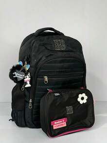 Backpack Kit + 36 Pens Pencil Case REBECCA BONBON Authentic Premium Quality ORIGINAL - Preto Premium - Xem 1