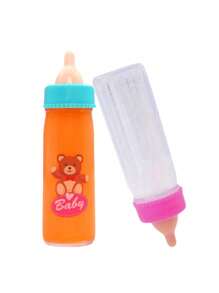 2 Pcs Mini Magic Milk Bottle Magic Toy, Magic Trick Fantasy Props Tool Trick Show For Reborn Doll's Accessories, Feeding Bottle Sets For Ages 3-14, Ideal For Christmas, Home Decoration, Kids Christmas, Dummy Clip, Kids Toys Age 2, Magic Tricks, Baby Doll Accessories, Doll Accessories - Multicolor - View 7