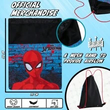 Marvel Stitch Drawstring Bags Spiderman Swimming Bag String Backpack School PE Kit Travel Beach Holiday Sports Gym - Multicolor - View 5