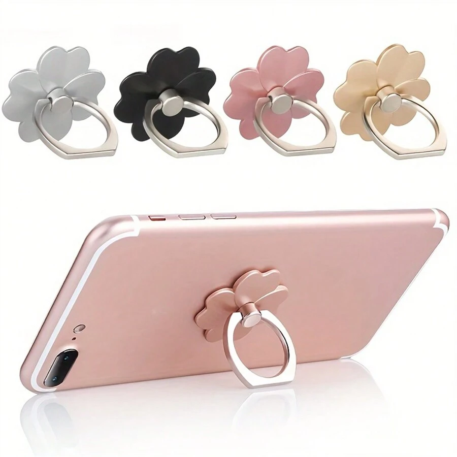 3pcs Gorgeous Personalized 360° Drop-Proof Phone Ring Stand - Perfect Gift For Birthdays, Easter Compatible With IPhone, Android Phone, Gift For Birthday, Family, Friends Finger Ring Holder, Phone Grip, Phone Accessories - Multicolor - View 1