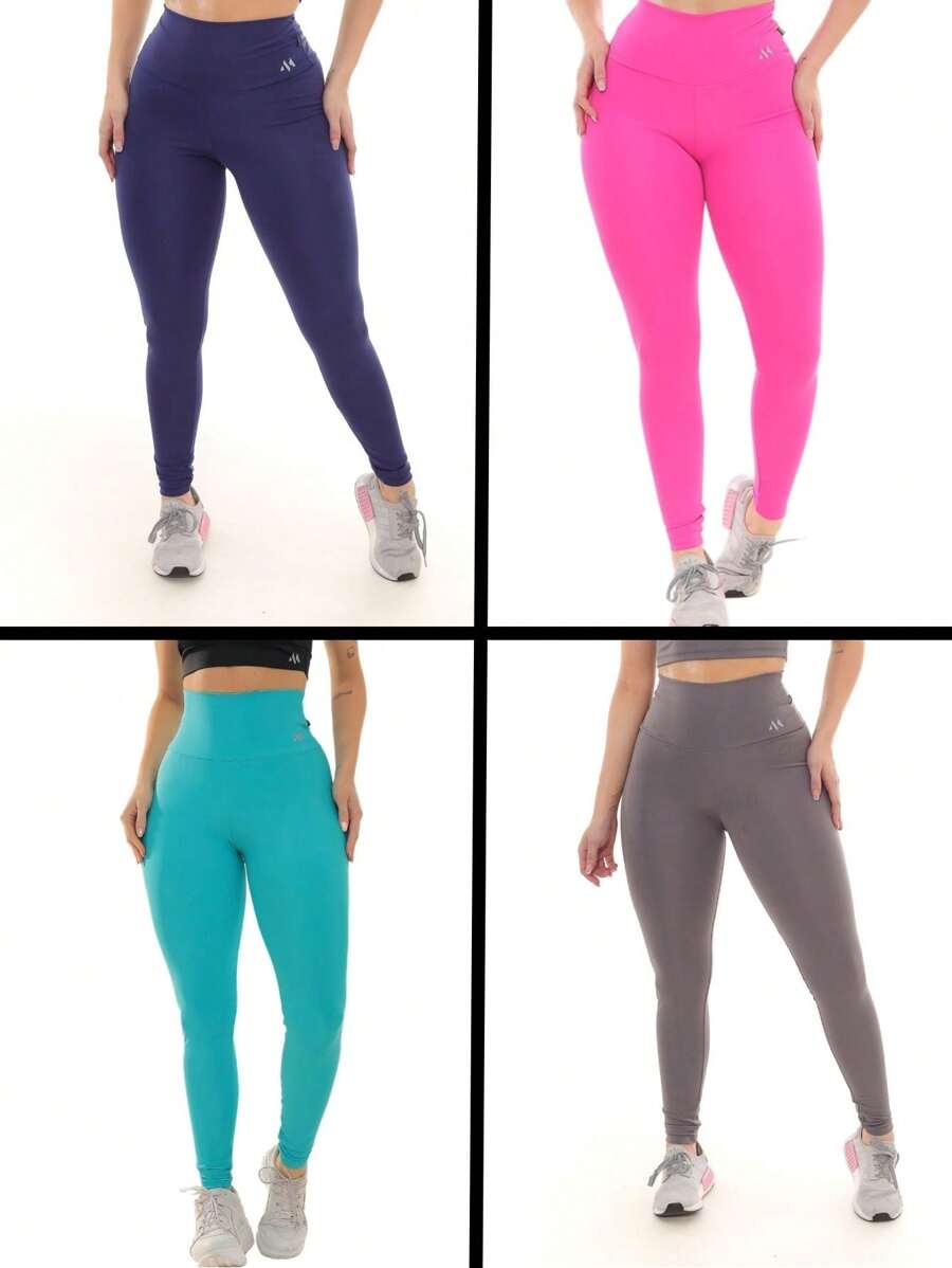 Kit With 4 Luli Leggings For More Flexibility In Training 0 Transparency - 寶藍色 - 查看 1