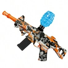 New UMP45 Electric Rubber Bullet Toy Gun, One Click Firing, Outdoor Battle Game Prop, Rechargeable (Excluding Bullets) - Multicolor - View 4