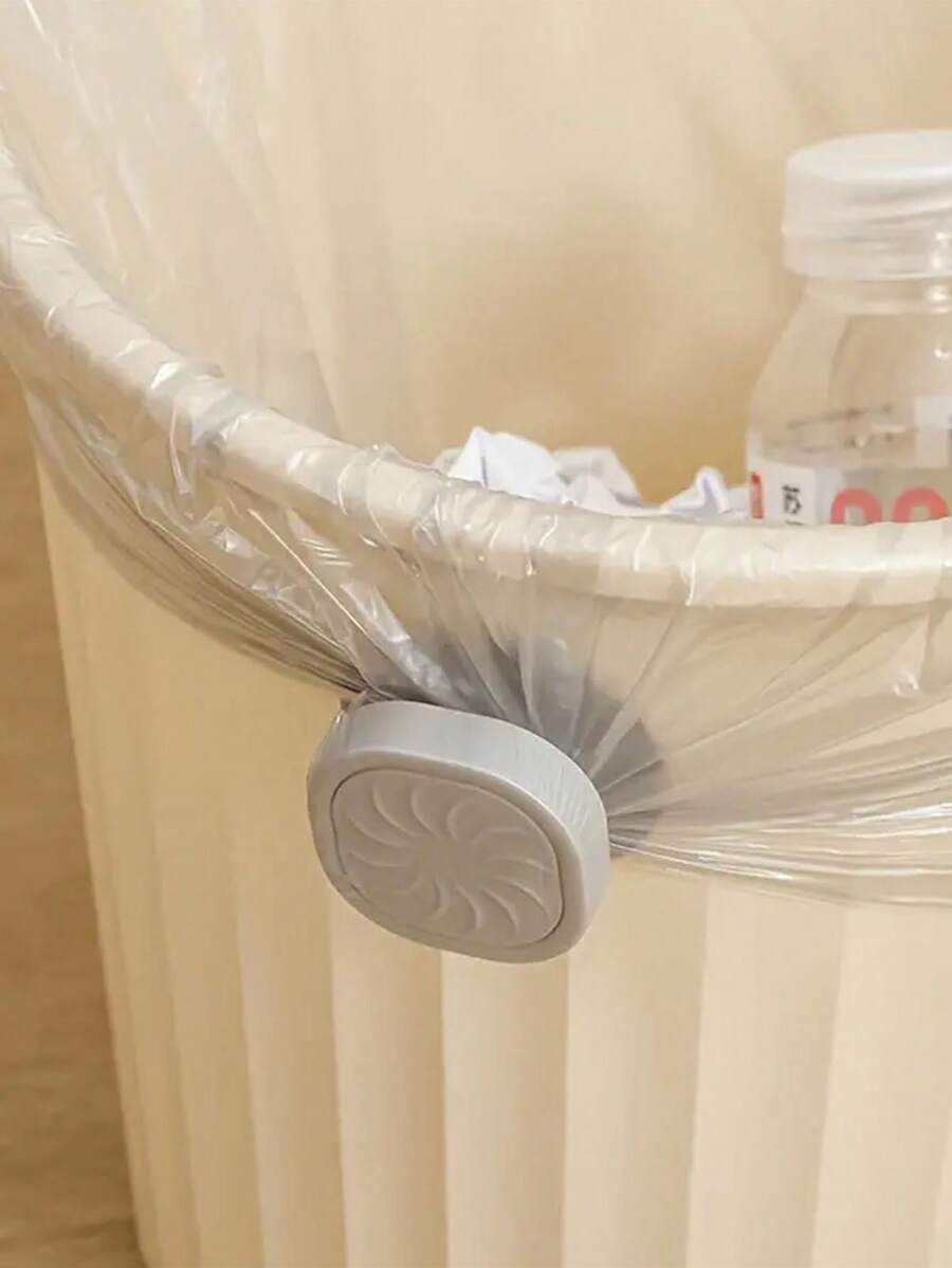 1pc/2pcs NonMarking Sticker Button Type Rotating Garbage Bag Holder
