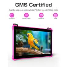 PRITOM 10 Zoll Kinder Tablet Android 13 Tablet, 2GB (2GB + 2GB erweiterbar), 64GB, Quad-Core, 1280*800 großes HD IPS Display, 2,4G WLAN, 2MP + 8MP Kamera, 6000mAh, Kleinkindtablet für Kinder, Elternkontrolle, Lerncomputer für Kinder mit Hülle (kein Adapter)