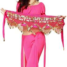 Handgefertigter Münzen-Fransen-Hüftschmuck mit bohemischem Anhänger - perfekt für Bauchtanz, Festivalauftritte und kulturelle Feierlichkeiten - Verschiedenfarbig - Übersicht 11