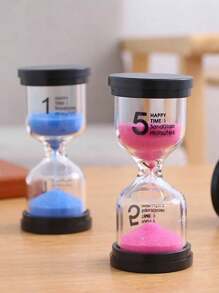 1/3/5/10/15/30 Mini Sablier de minutes Montre de sable colorée Timer pour faire les devoirs, brosser les dents, cuisiner, décoration de la maison, cadeaux
