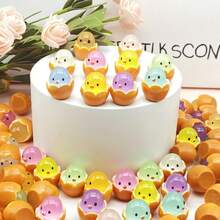 50 chiếc nhựa ABS phát sáng trong bóng tối hoạt hình dễ thương gà con nở ra phụ kiện trang trí DIY, vỏ trứng đáng yêu phát sáng các bộ phận nhựa gà con nhỏ cho ốp điện thoại dạng gel kem DIY, phụ kiện tóc, đèn chiếu sáng, mặt dây chuyền móc khóa, bộ phận trang trí đèn phát sáng thủ công, quà tặng nhỏ cho tiệc, giải thưởng trường học, đồ chơi gà con, điện thoại đồ chơi, đồ thủ công của tôi - Nhiều màu - Xem 7