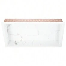 Bathroom Niche In Polished Porcelain With Shampoo Holder 60x31x11cm - Carrara Gioia - 卡拉拉焦亞 - 查看 5