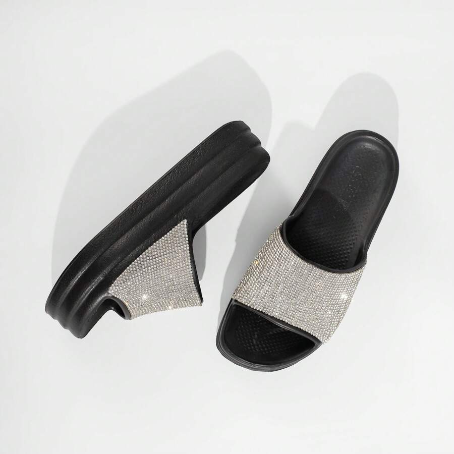 EVVA HIT Women's Flip Flops Platform Wedge Heel Very Light 100% EVA Women's Sandals EVA Sandal Platform EVA Clogs Women's Flat Sandal Evva Women's Sandals Women's Sandals - 黑色 - 查看 1