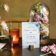 1pc/4pcs Custom Acrylic Wedding Invitations - Minimalist, Modern & Boho Styles | Waterproof & Fade-Resistant | Perfect For Engagements & Celebrations Back To School
