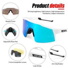 KAPVOE Cycling Glasses Mountain Bike Sunglasses Men Women MTB Baseball Sports Triathlon Running Bicycle Riding