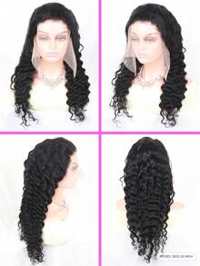 Tóc giả ren sóng sâu 18-38 inch13x4 Tóc giả phía trước bằng tóc thật được nhổ trước 180% mật độ Tóc giả phía trước sóng sâu Tóc giả phía trước bằng tóc thật ướt và gợn sóng Tóc giả sâu buông xõa Màu tóc thật tự nhiên - SNatural - Xem 5