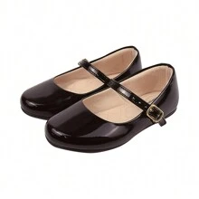 Elegant Women's Set Kit 2 Pairs Of Children's Shoes Girl Wedding Baptism Bridesmaid Sandals - Đen và trắng - Xem 5