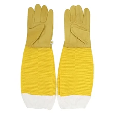 1 paire de gants de protection pour apiculteur, manches ventilées, outils d'apiculture anti-piqûre et anti-morsure pour l'apiculture, prévenir les outils de la ruche