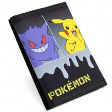 pokemon Trifold Wallet Zipped Coin Compartment Clear ID Pocket - one-size - View 1