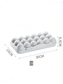 1pc Covered Snap Latch Egg Storage Container, Egg Saver Box Protects From Collision And Breakage, Stackable Egg Tray - Multicolor - View 7