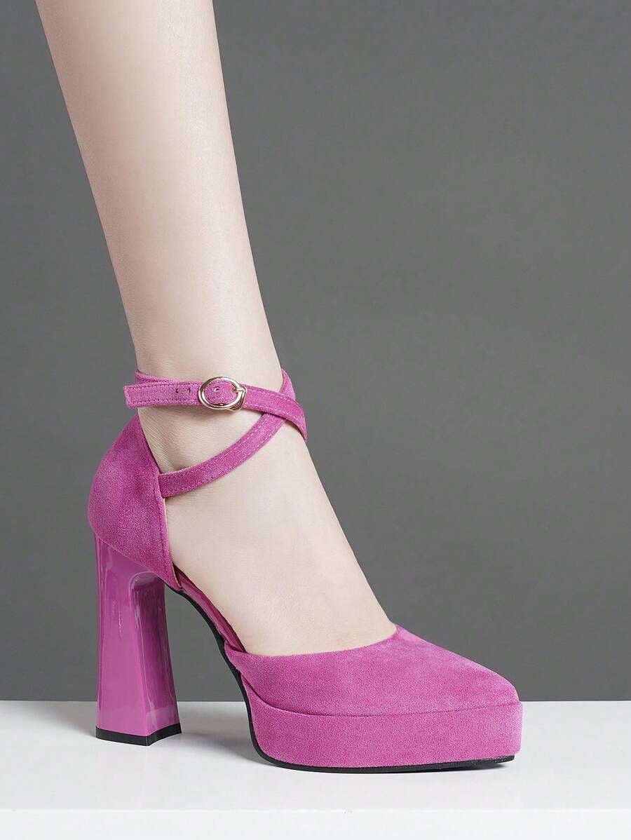 Women Fashion High Platform Hollow Shoes Super High Heels Available In