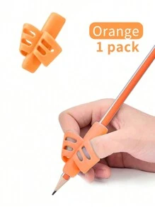 Pencil Grip, Handwriting Posture Correction Holder, Ergonomic Writing 3-Pack: Blue, Green, Orange), Suitable For Office, School, Drawing, Markers, Stationery, Universal Writing Training Tools, Professional Supplies For Learning And Work, Back To School, Gift For All Ages