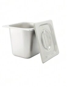 1/6 Stainless Steel Insert With Lid 6.5 Cm - Grey - View 2