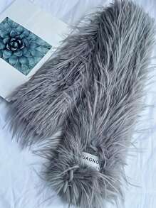 1pc Women's Long Soft Warm Scarf, Solid Color Casual Street Style, Polyester Fiber, Autumn/Winter - Multicolor - View 10