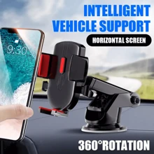 Giá đỡ điện thoại trên ô tô có thể điều chỉnh, xoay 360°, dạng ống lồng, đế hút bằng silicon, gắn trên bảng điều khiển, tương thích với iPhone 16/15/14/13/12/11 và điện thoại Android. - Nhiều màu - Xem 1