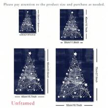1pc Blue Merry Prints, Blue Decor, Minimalist Wall Art, Wall Decor, Tree Prinable