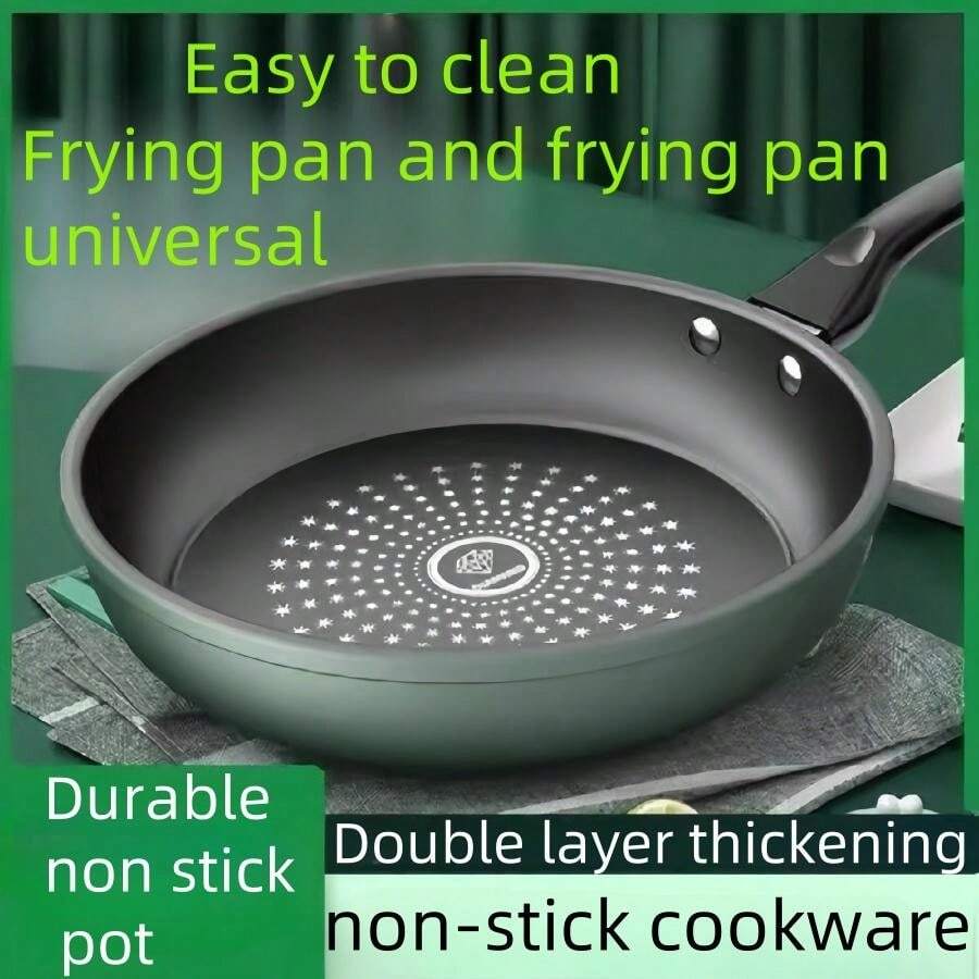 Thick Crystalline NonStick Frying Pan, Suitable For Fried Food