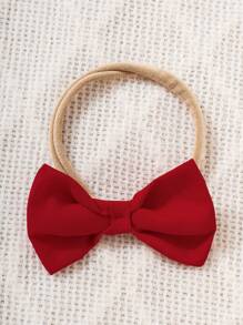 Baby Mädchen Set aus Herz verziertem Kleid mit Schleife und Haarband, Frühling Herbst