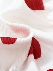 Baby Mädchen Set aus Herz verziertem Kleid mit Schleife und Haarband, Frühling Herbst