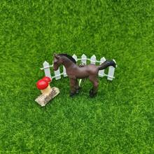 Llavero con dije de caballo lindo para uso diario - Marrón - Ver 2