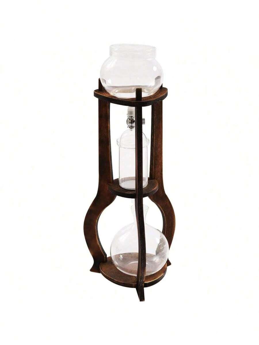 ZhdnBhnos ZhdnBhnos LINSIE Iced Coffee Cold Brew Drip Tower 600ML/20.29OZ Capacity Sharing Pot Cold Brew Coffee Maker 6 To 8 Cups, Ice Coffee Machine For Home Coffee Shops Offices(Brown) The Best Gift/Present For Family&Friends Happy Christmas