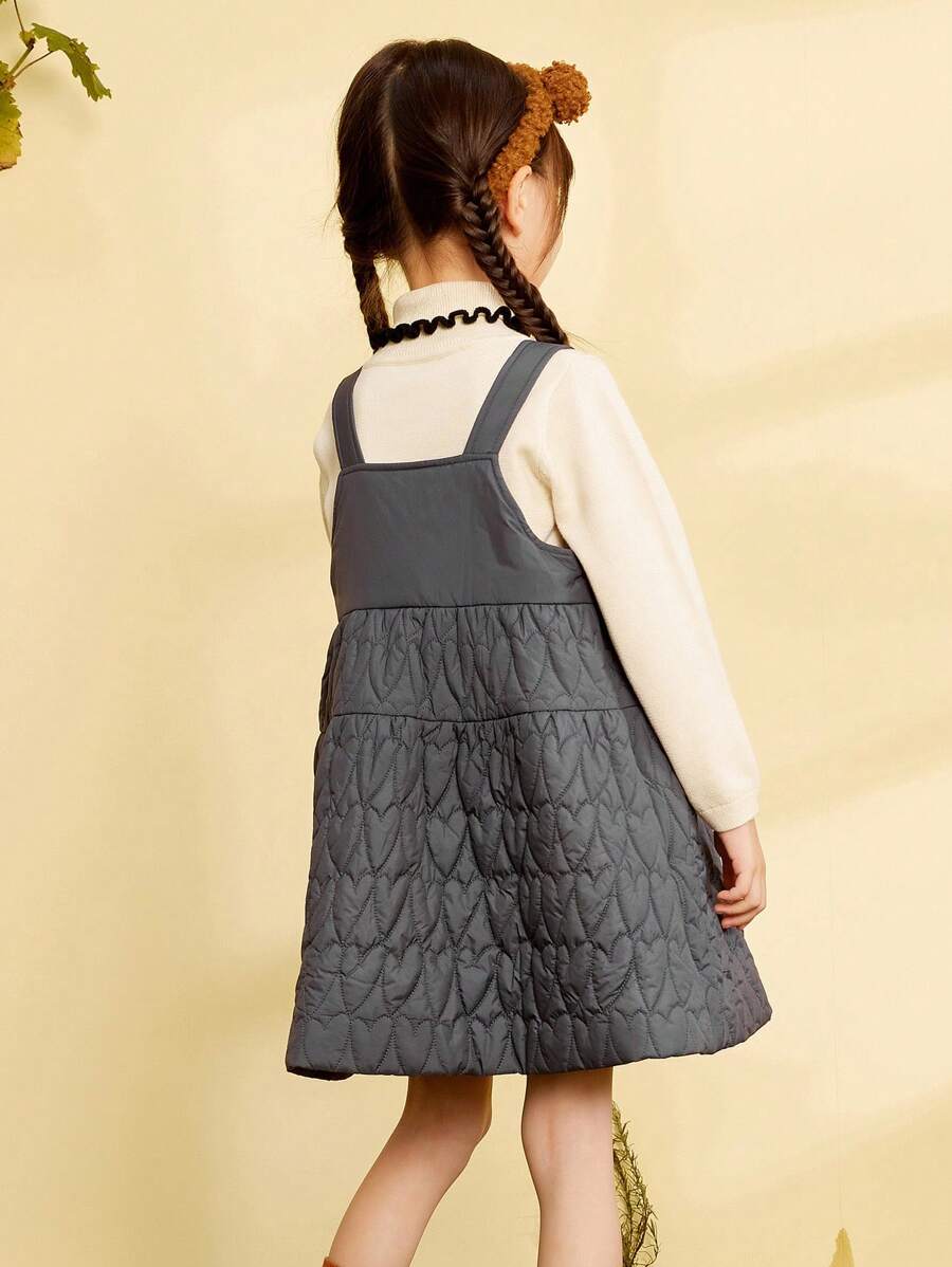 mini bala Girls Dress Soft Heart ALine Baby Sundress SHEIN