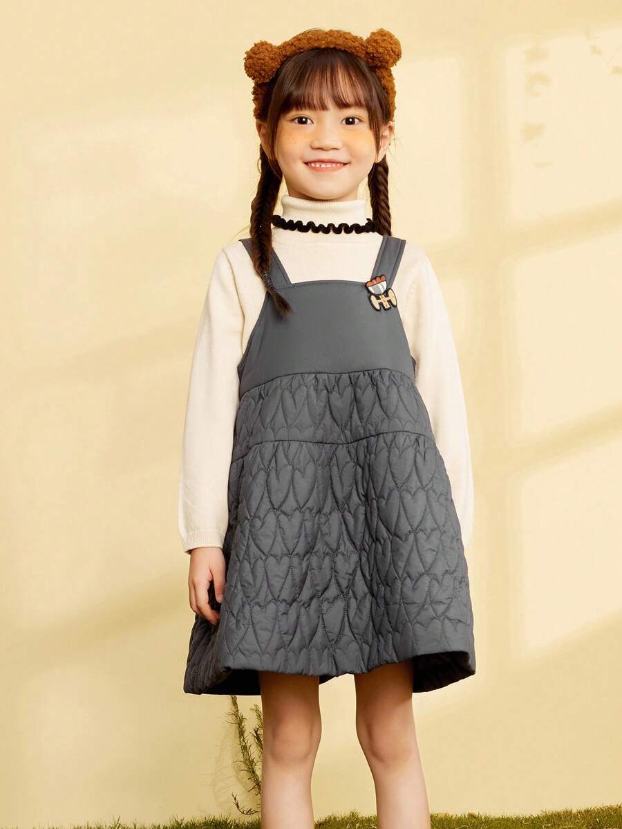 mini bala Girls Dress Soft Heart ALine Baby Sundress SHEIN