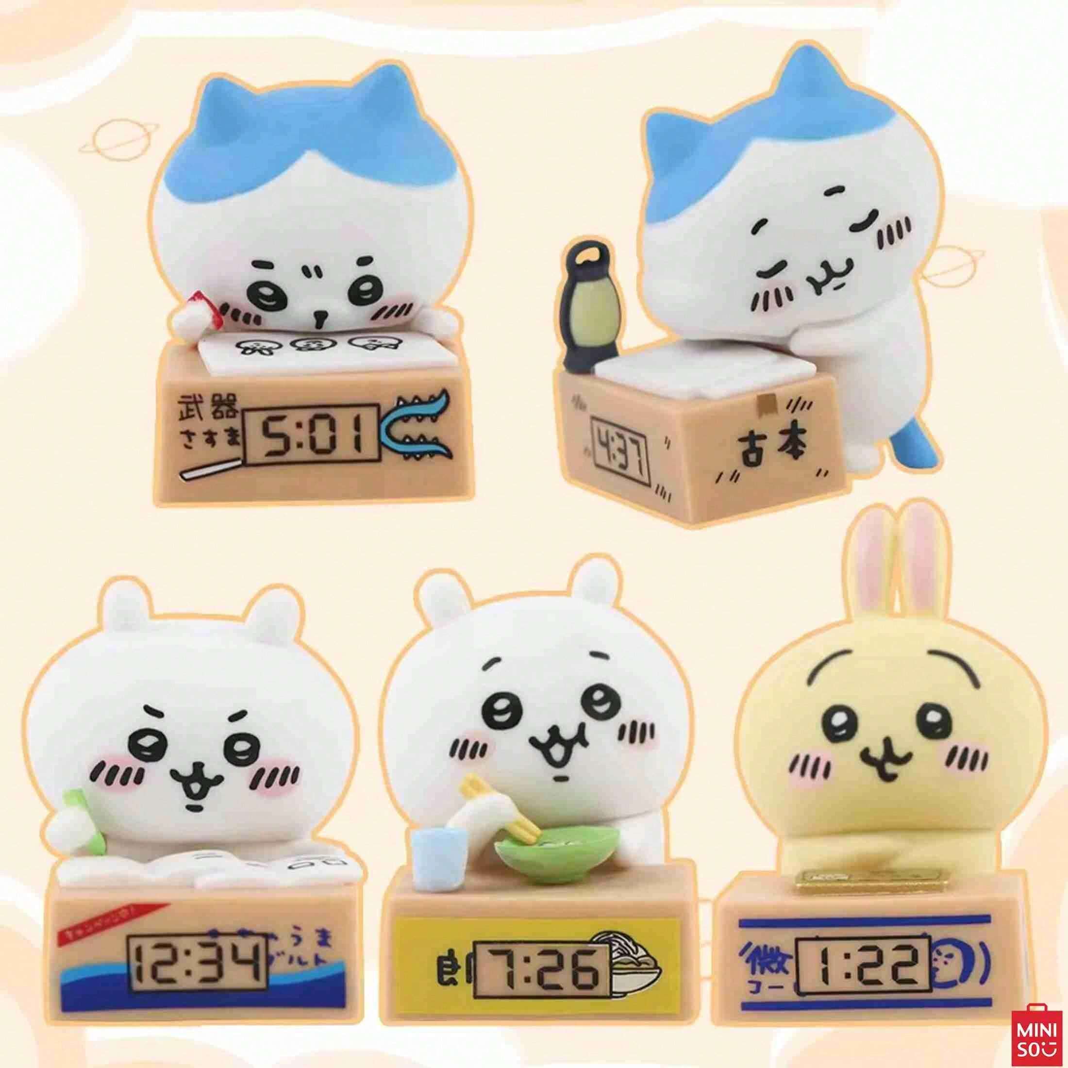 Minniso Chiikawa Kawa Handmade Alarm Clock Animation Model Ornaments