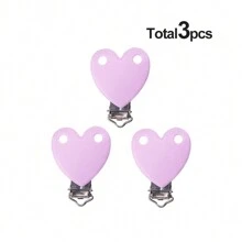 3/6pcs Fashion Decoration Heart-Shaped Silicone Fixing Clip 6 Color Random Set For Assembling Chains, Beads, Pendants, A Variety Of Handmade Accessories Home Decorative Supplies Valentines