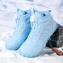 1 双女式户外徒步雪地靴，防水，保暖内衬，保暖，全新旋转扣设计，五指防滑鞋底 - 淺蘭 - 查看 7