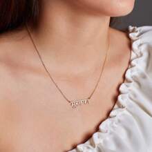Personalized Hindi Sterling Silver/ Gold/ Rose Gold Name Necklace,Custom Hindi Letter Necklace,Christmas Gift For Women, Gift For Her