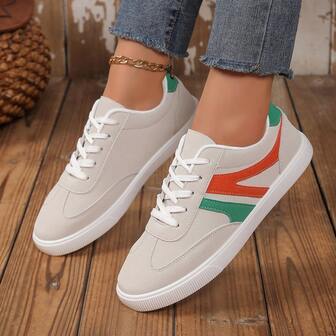 Casual Vulcanized Shoes Women Spring/Autumn Flat Versatile Sneakers