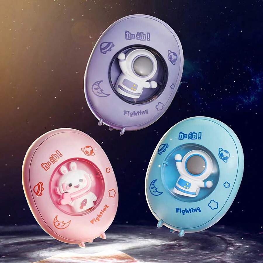 1 件冬季宇航员暖手器，便携式可充电氛围灯，USB 充电宇航员暖手器 - 彩色 - 查看 1
