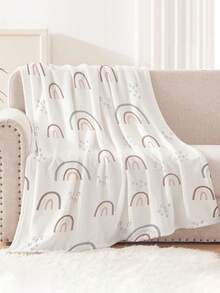 1 件法兰绒毯子 | 柔软舒适，适合儿童床、野餐、露营 | 非常适合家居装饰、旅行、礼物 | 生日礼物 - 彩色 - 查看 1