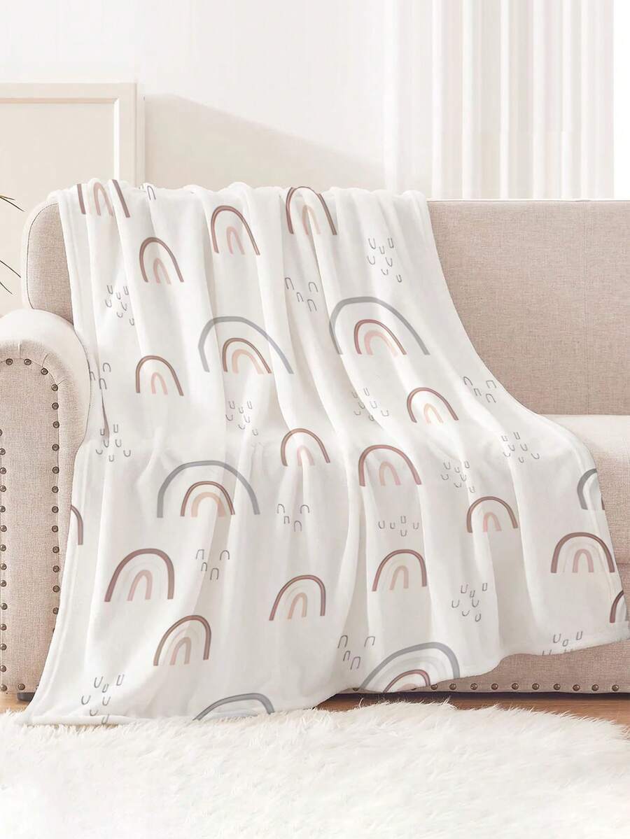 1 件法兰绒毯子 | 柔软舒适，适合儿童床、野餐、露营 | 非常适合家居装饰、旅行、礼物 | 生日礼物 - 彩色 - 查看 1