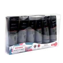 Motarro* 管装丙烯颜料，适合艺术初学者、业余画家、画布、岩石、木材、陶瓷（75 毫升 2.6 盎司）