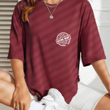 Gym T-Shirt Oversized Overtec Training Motivation Personalized Gym Rat Nutritional Calorie Table Nutrition Cutting Bulking - Granate - Ver 3